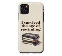Carcasa para iPhone 11 Pro MAX I Survived The Age of Rewinding: Funny Retro Cassette Humor