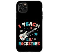 Carcasa para iPhone 11 Pro MAX I Teach Lil' Rockstars, Profesor de música Rock, Banda de Guitarra