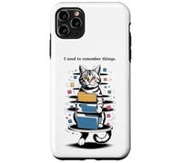 Carcasa para iPhone 11 Pro MAX I Used to Remember Things... Funny PC Inept Cat Retro