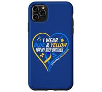 Carcasa para iPhone 11 Pro MAX I Wear Blue and Yellow For My Step Brother - Down Syndrome