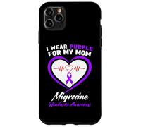 Carcasa para iPhone 11 Pro MAX I Wear Purple for My Mom Migraine Headache Conciencia
