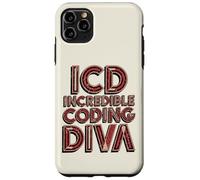 Carcasa para iPhone 11 Pro MAX ICD Incredible Coding Diva Codificación Clínica Mujer