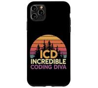 Carcasa para iPhone 11 Pro MAX ICD Incredible Coding Diva Codificación Clínica Mujer