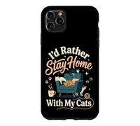 Carcasa para iPhone 11 Pro MAX I'D Rather Stay Home with My Cats