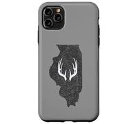 Carcasa para iPhone 11 Pro MAX Illinois IL Deer Hunting Shed Antlers Design