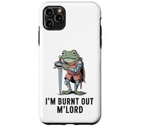 Carcasa para iPhone 11 Pro MAX Im Burnt out MLord Funny Knight Frog Meme Boys Men Sarcastic
