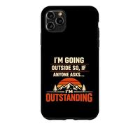 Carcasa para iPhone 11 Pro MAX I'm Going Outside If Asked I'm Outstanding Dad Joke Humor