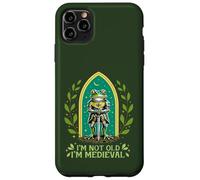 Carcasa para iPhone 11 Pro MAX Im Not Old I'm Medieval Funny Frog Knight Fantasía Humor