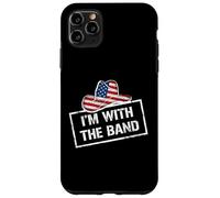 Carcasa para iPhone 11 Pro MAX I'm with The Band Country Music USA Flag Cowboy Hat