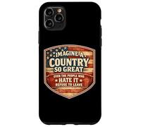 Carcasa para iPhone 11 Pro MAX Imagina un país Tan Grande Patriótico Americano Patriota de Estados Unidos