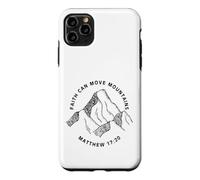 Carcasa para iPhone 11 Pro MAX Impresión Frontal y Trasera La fe Cristiana Puede Mover montañas