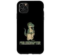 Carcasa para iPhone 11 Pro MAX Impresión humorística de Philosoraptor Logic Thinker Dinosaur Meme
