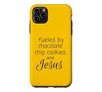 Carcasa para iPhone 11 Pro MAX Impulsado por Galletas con chispas de Chocolate y Jesús