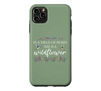 Carcasa para iPhone 11 Pro MAX In a Field of Roses She is a Wildflower Hummingbird Flower