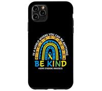 Carcasa para iPhone 11 Pro MAX In October We Wear Blue Yellow Kind Down Syndrome Awareness
