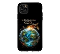 Carcasa para iPhone 11 Pro MAX In The Beginning God... Earth Genesis 1:1 Bible Verse Nature