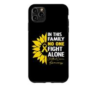 Carcasa para iPhone 11 Pro MAX In This Family No One Fight Alone Childhood Cancer Awareness