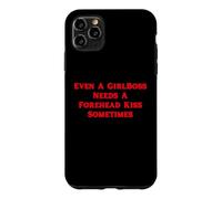 Carcasa para iPhone 11 Pro MAX Incluso un Girlboss Necesita Un Beso En La Frente A Veces Lindo Y2K