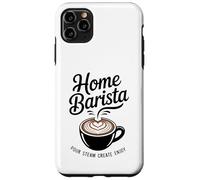 Carcasa para iPhone 11 Pro MAX Inicio Barista Pour Steam Create Disfruta del Arte Latte