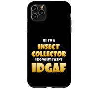 Carcasa para iPhone 11 Pro MAX Insect Collector Idgaf Meme Bug Science Ant Studying Insects