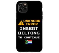 Carcasa para iPhone 11 Pro MAX Insert Biltong Retro Funny Error South Africa Braai Dad Joke