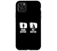 Carcasa para iPhone 11 Pro MAX Instructor de Yoga Divertido Your Sister My Sister Brother
