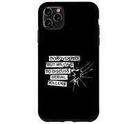 Carcasa para iPhone 11 Pro MAX Introvertido Pero dispuesto a Hablar sobre el Verdadero Crimen de los Asesinos en Serie