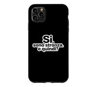 Carcasa para iPhone 11 Pro MAX Ironia Italiana Si Sono Stronza E Quindi Tipografía