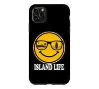 Carcasa para iPhone 11 Pro MAX Island Surf Smile Face Gafas de Sol Beach Life Vibes Graphic