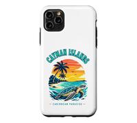 Carcasa para iPhone 11 Pro MAX Islas Caimán Caribbean Paradise Sea Turtle Sunset Camiseta
