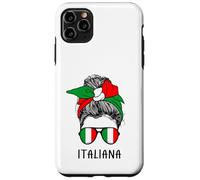 Carcasa para iPhone 11 Pro MAX Italian Italiana Girl Italian Heritage Italy Flag