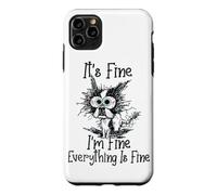 Carcasa para iPhone 11 Pro MAX It's Fine Im Fine Everything is Fine Funny Boston Terrier Dog