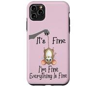 Carcasa para iPhone 11 Pro MAX It's Fine I'm Fine Everything is Fine Funny Cute Mouse Rat