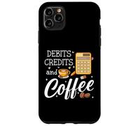 Carcasa para iPhone 11 Pro MAX It's Tax Season Debits Credits & Coffee Cup Funny Accountant