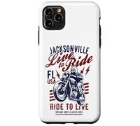 Carcasa para iPhone 11 Pro MAX Jacksonville Florida - Cráneo de Motocicleta con diseño Vintage