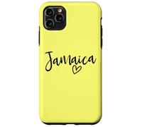 Carcasa para iPhone 11 Pro MAX Jamaica Heart Love Jamaica Mujer
