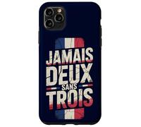 Carcasa para iPhone 11 Pro MAX Jamais Deux Sans Trois Francia FRA Vintage