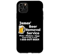 Carcasa para iPhone 11 Pro MAX James' Beer Removal Service Funny Gag Mens Fun Novedad