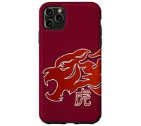 Carcasa para iPhone 11 Pro MAX Japanese Tiger Red Flame Design For Men Year of The Tiger