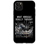 Carcasa para iPhone 11 Pro MAX Japón Gran Ola Física Hokusai Agua Movimiento Matemáticas Ciencia