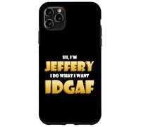 Carcasa para iPhone 11 Pro MAX Jeffery Costume Idgaf Funny Meme Halloween Costume For Jeff
