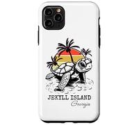 Carcasa para iPhone 11 Pro MAX Jekyll Island Georgia Sea Turtle Preserve 70s Estilo Retro