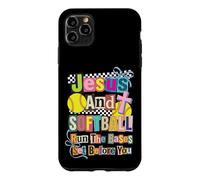 Carcasa para iPhone 11 Pro MAX Jesus and Softball Run The Bases Set Before You