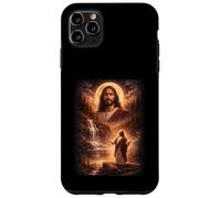 Carcasa para iPhone 11 Pro MAX Jesús Aullando en la Luna Vintage Funny Mystic