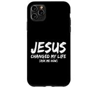 Carcasa para iPhone 11 Pro MAX Jesús cambió mi Vida Pregúntame cómo Creyente Cristiano Fe