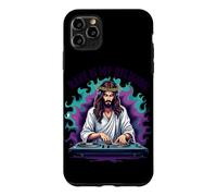 Carcasa para iPhone 11 Pro MAX Jesús Raves Techno House Party EDM Festival Goa Electro Rave