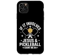 Carcasa para iPhone 11 Pro MAX Jesús y Pickleball Christian Sport Gráfico