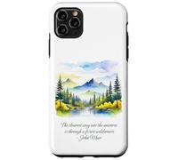Carcasa para iPhone 11 Pro MAX John Muir Cita El Camino más Claro en el Bosque del Universo