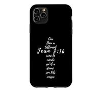 Carcasa para iPhone 11 Pro MAX Juan 3 16 Cruz Cristiana Regalos Religión Verso Biblia