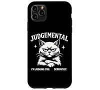Carcasa para iPhone 11 Pro MAX Judgemental Cat Im Judging You Seriously Funny Cat Gráfico
